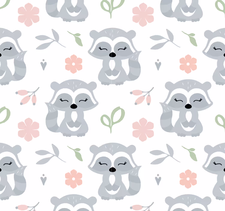 動物の壁紙 愛らしいアライグマ - TENSTICKERS