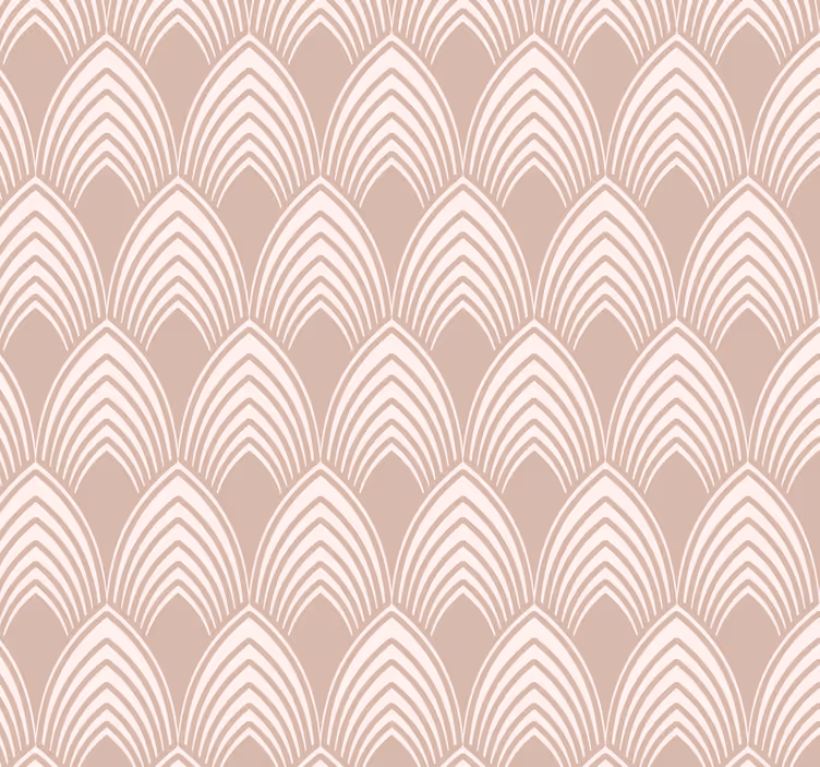 ピンク 壁紙 ヴィンテージの幾何学的なデザイン - TENSTICKERS