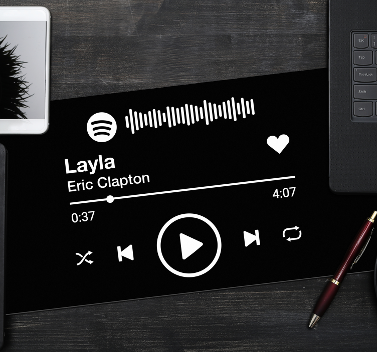 パーソナライズされたマウスマットをspotify - TENSTICKERS