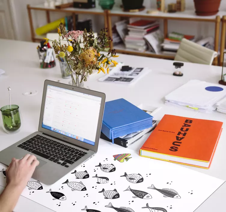 逆流魚マウスパッド - TENSTICKERS