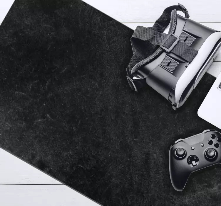 黒のオリジナルテクスチャマウスパッド - TENSTICKERS