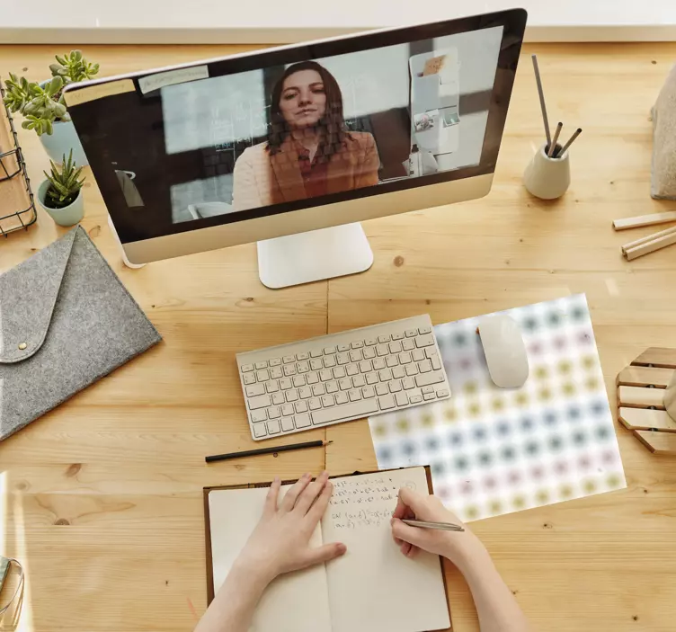 マウスパッド パターン 幾何学的カラードット - TENSTICKERS