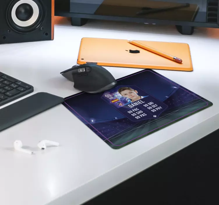 ゲーミング マウス パッド サッカー選手カードサッカー選手のカード - TENSTICKERS