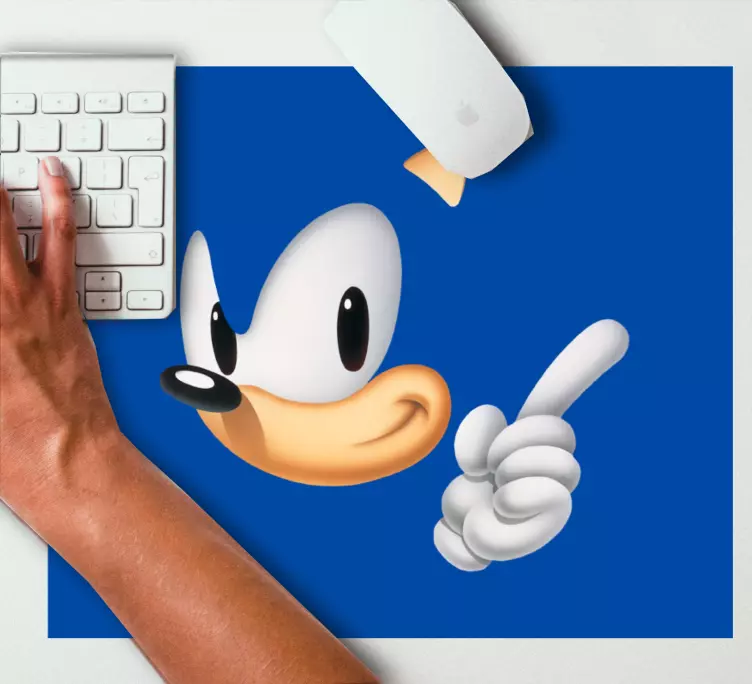 ソニック漫画のキャラクターアニメマウスパッド - TENSTICKERS