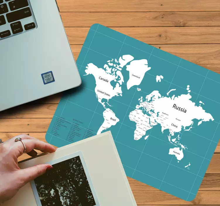 世界地図マウスパッド世界地図マウスパッド - TENSTICKERS