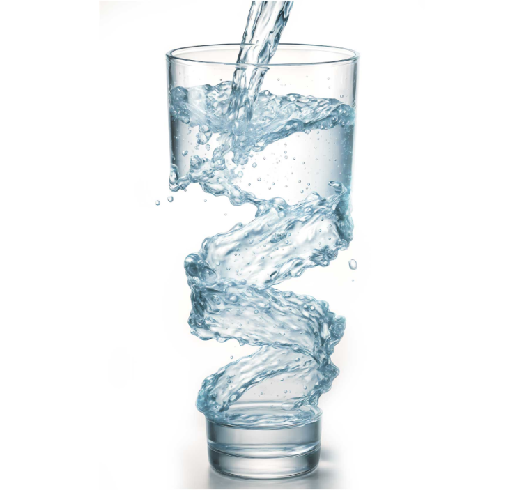 キッチン ロール スクリーン コップ一杯の水 - TENSTICKERS