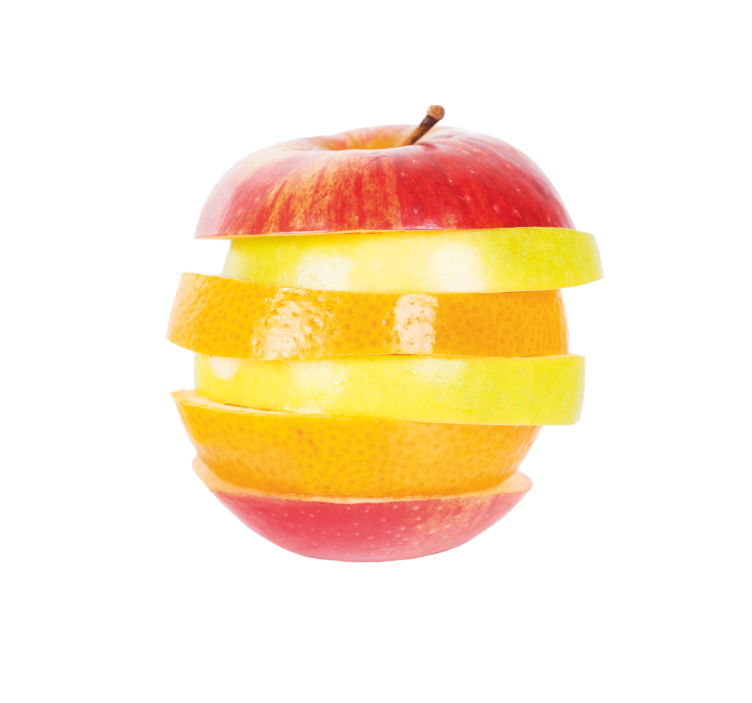 キッチン ロール スクリーン 切ったリンゴ - TENSTICKERS