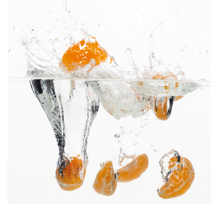 キッチン ロール スクリーン 水に浸した果物 - TENSTICKERS