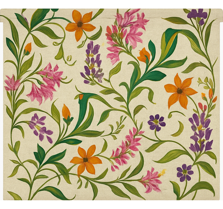 キッチン ロール スクリーン 華やかな花のつる - TENSTICKERS