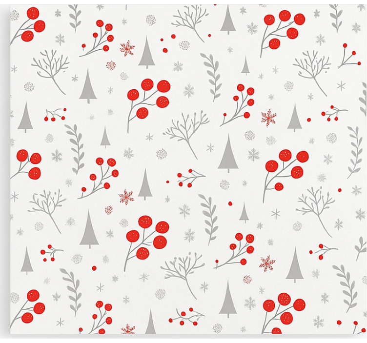 リビング カーテン ブラインド ヴィンテージクリスマスパターン - TENSTICKERS