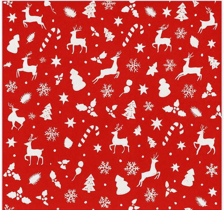 リビング カーテン ブラインド パステルカラーのサンタ柄 - TENSTICKERS