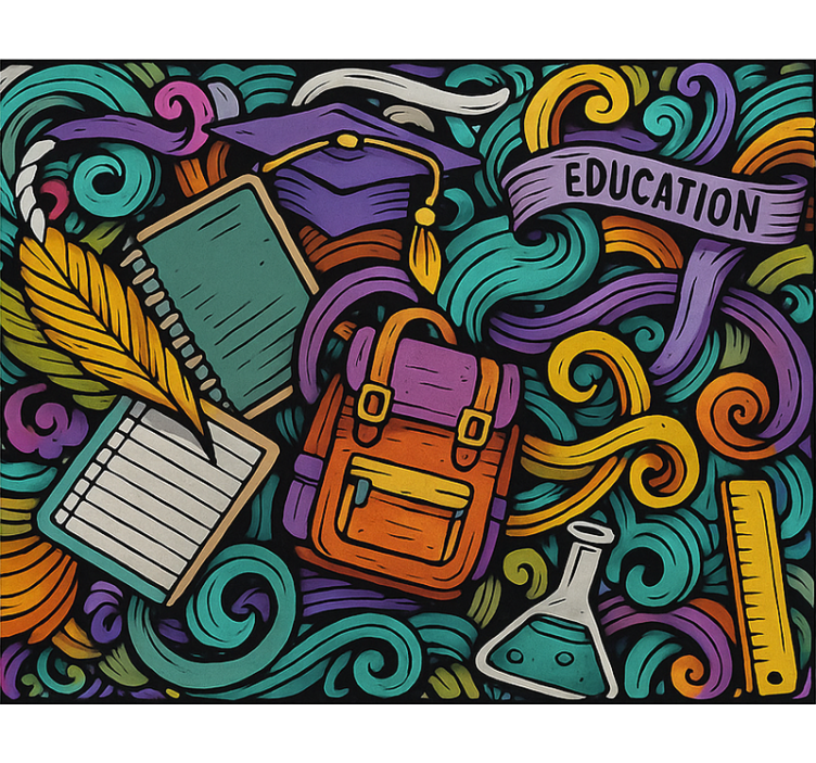 ブラインド テンネージャールーム カラフルな抽象的なオブジェクト - TENSTICKERS