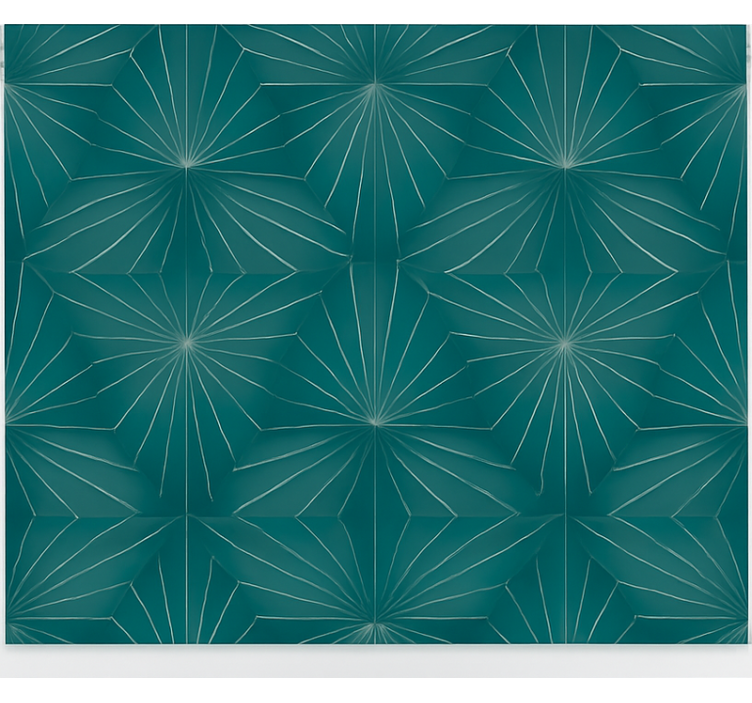 ブラインド テンネージャールーム スターバースト幾何学模様 - TENSTICKERS