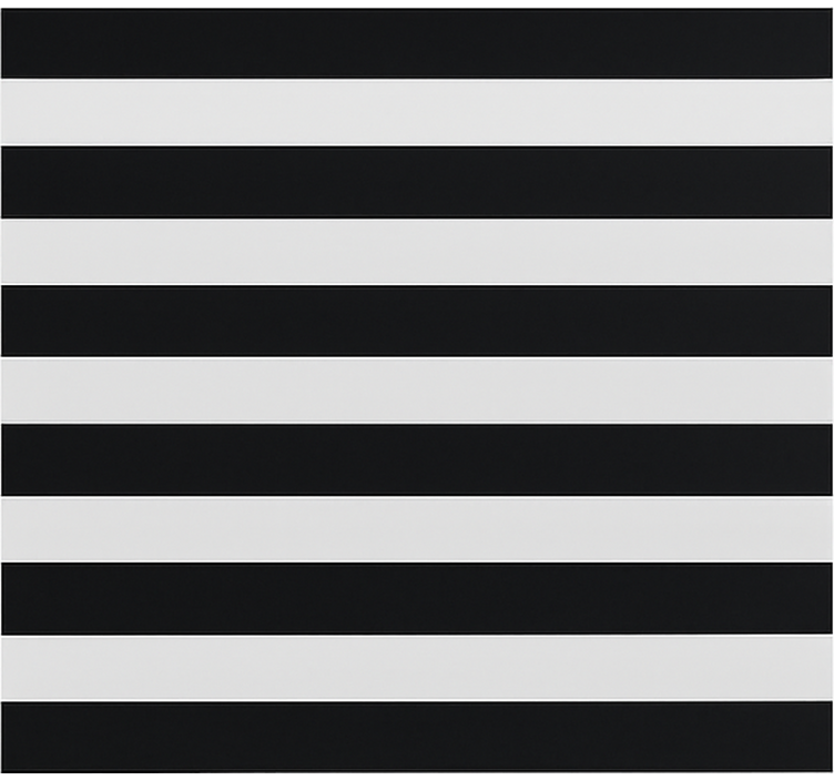 ダイニングルーム ブラインド 黒と透明のストリップ - TENSTICKERS