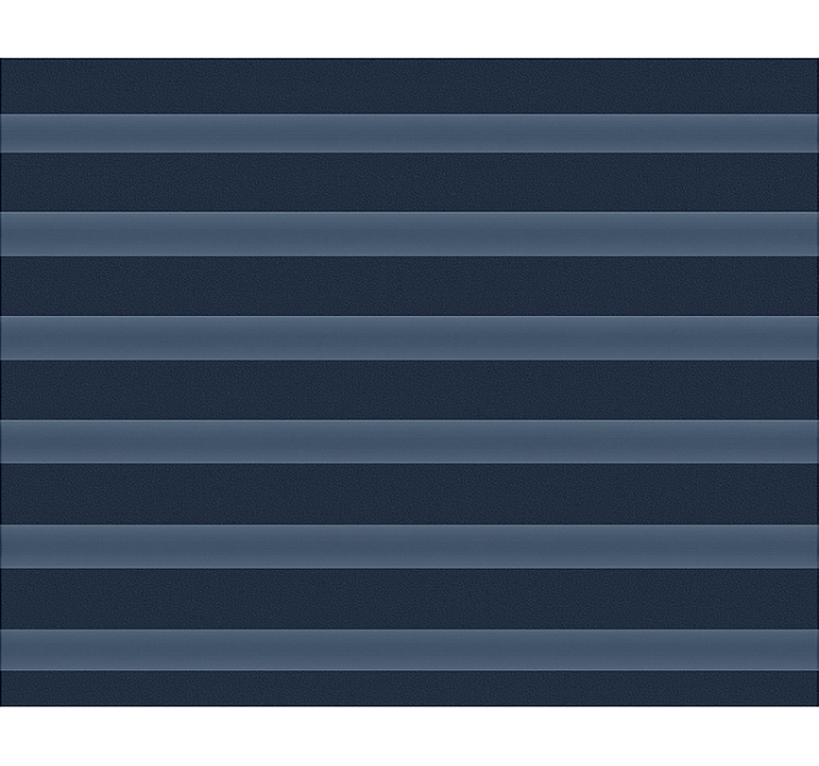 ダイニングルーム ブラインド ネイビーミッドナイトブルーのストライプ - TENSTICKERS