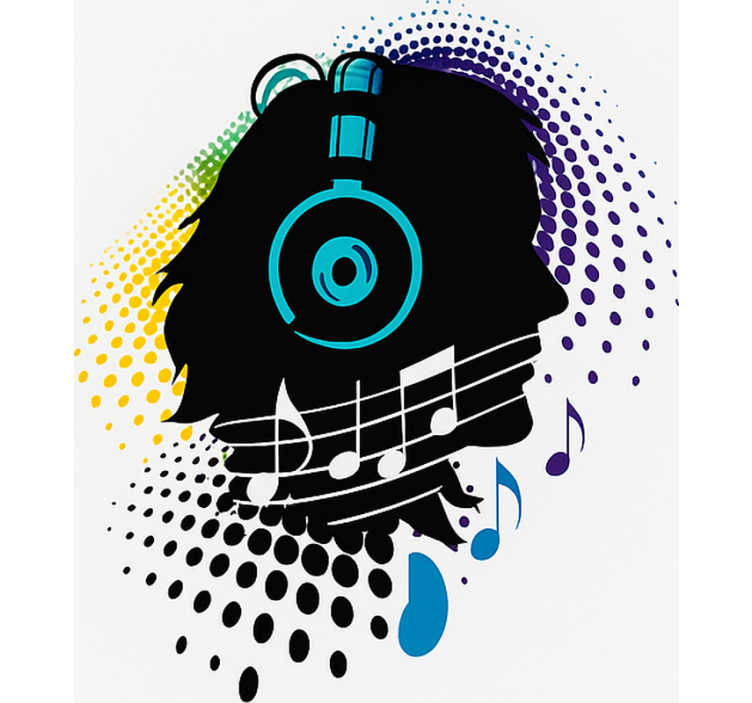 ブラインド テンネージャールーム 音楽ヘッド - TENSTICKERS