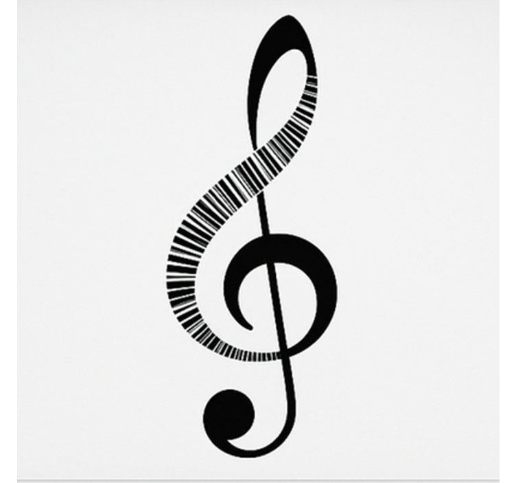 ブラインド テンネージャールーム 音符 - TENSTICKERS