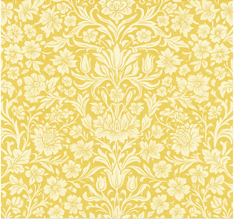 ダイニングルーム ブラインド イエローマンダラフラワー - TENSTICKERS