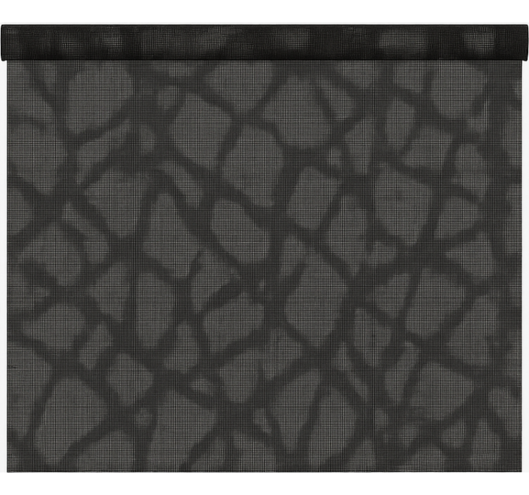 ブラインド オフィス 透け感のあるブラック/グレー - TENSTICKERS