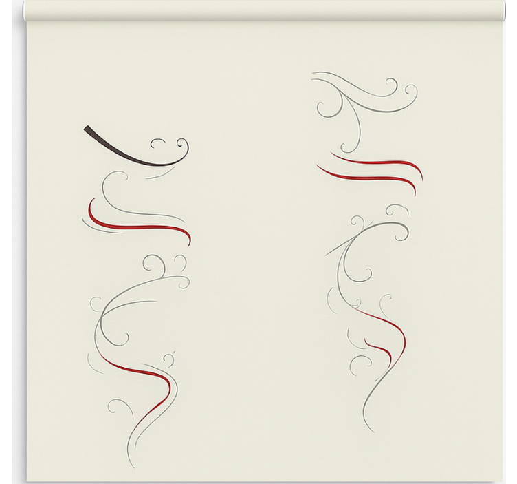 ブラインド 北欧 抽象的な花柄の多色スパイラル - TENSTICKERS