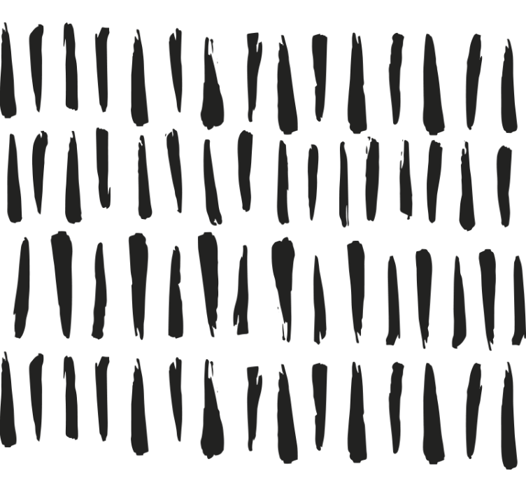 浴室 ブラインド エレガントなブラックストライプ - TENSTICKERS