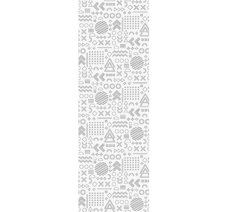 ホームオフィス ブラインド 幾何学的スケッチパターン - TENSTICKERS