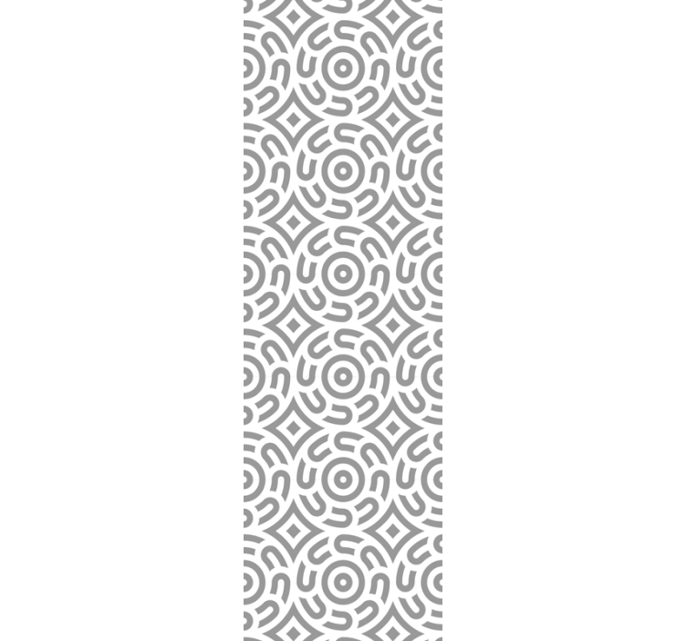ホームオフィス ブラインド 白い幾何学模様と円 - TENSTICKERS