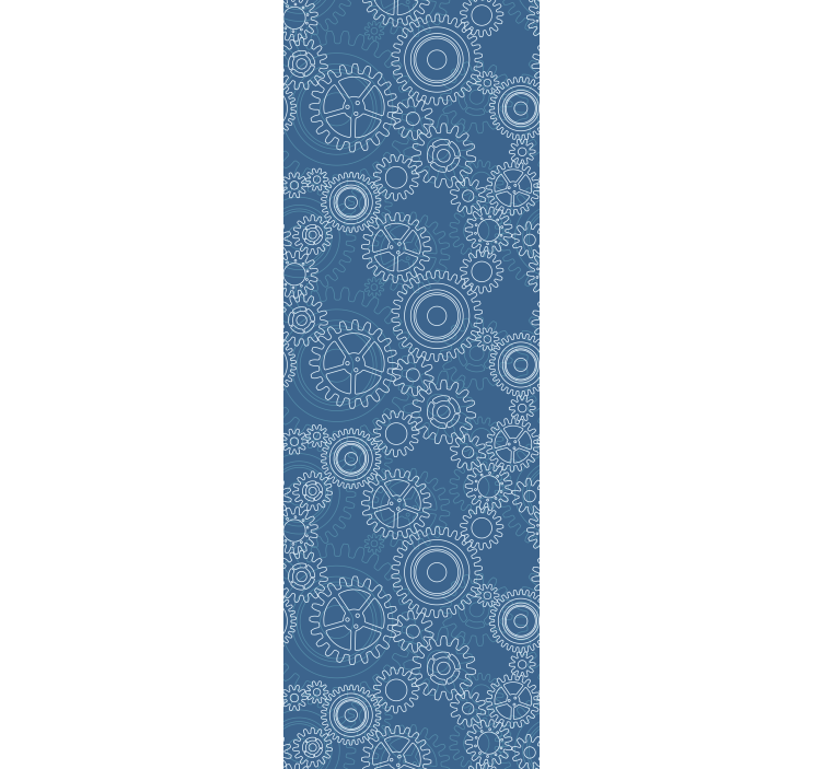 ブラインド オフィス 3d機械チェーンパターン - TENSTICKERS