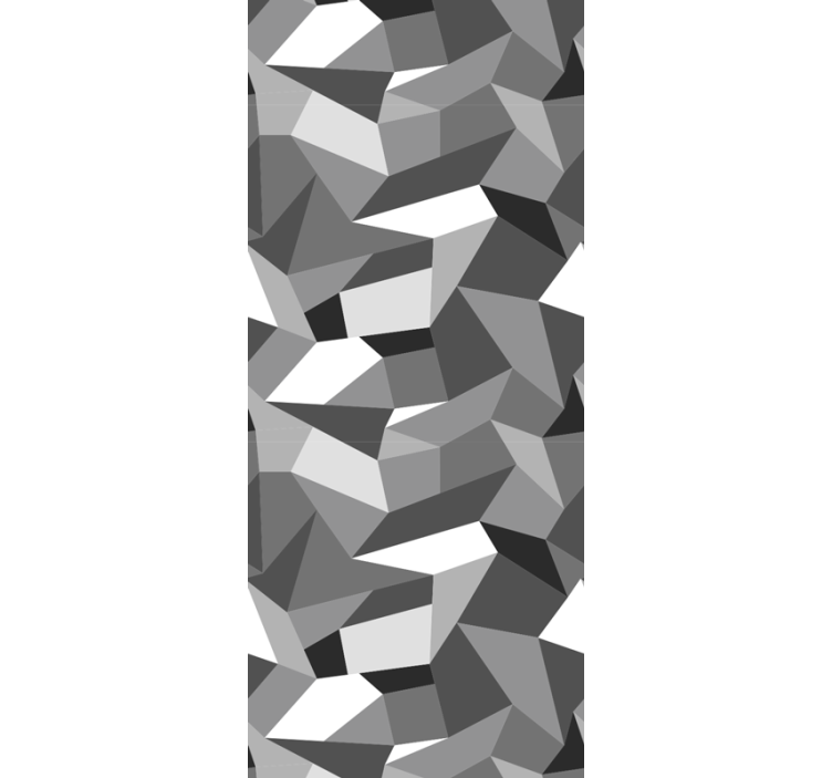 ブラインド オフィス 白黒の三角形 - TENSTICKERS