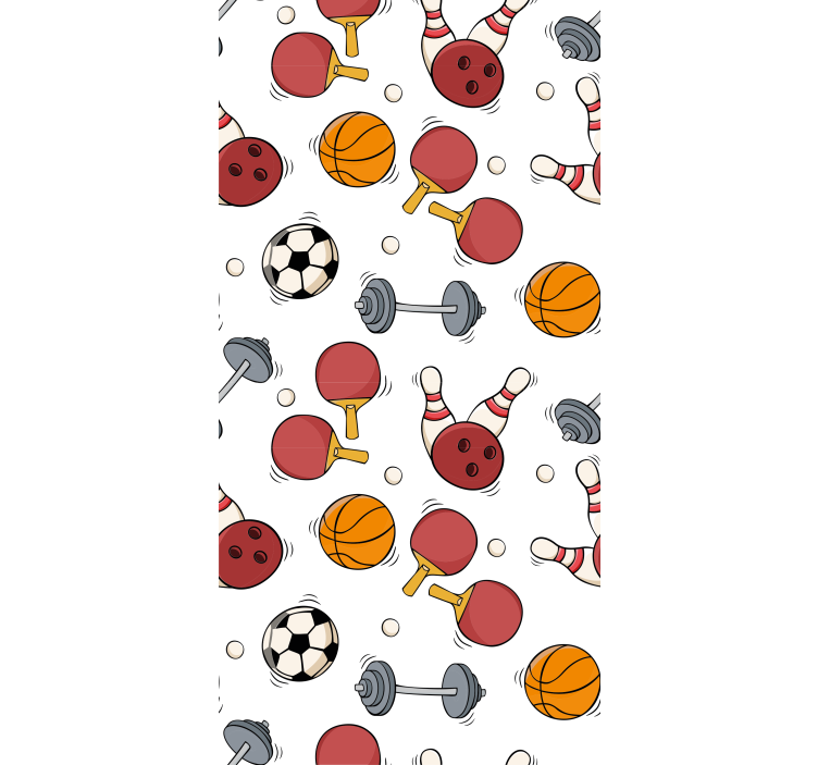 ロール スクリーン オシャレ スポーツ柄 - TENSTICKERS