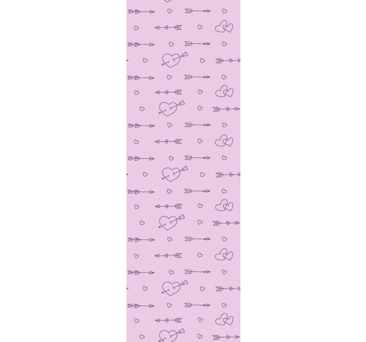 ロール スクリーン オシャレ ハートシルエット模様 - TENSTICKERS