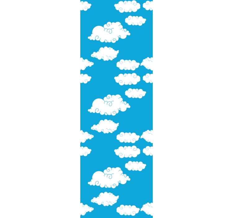 ロール スクリーン オシャレ 空の雲 - TENSTICKERS