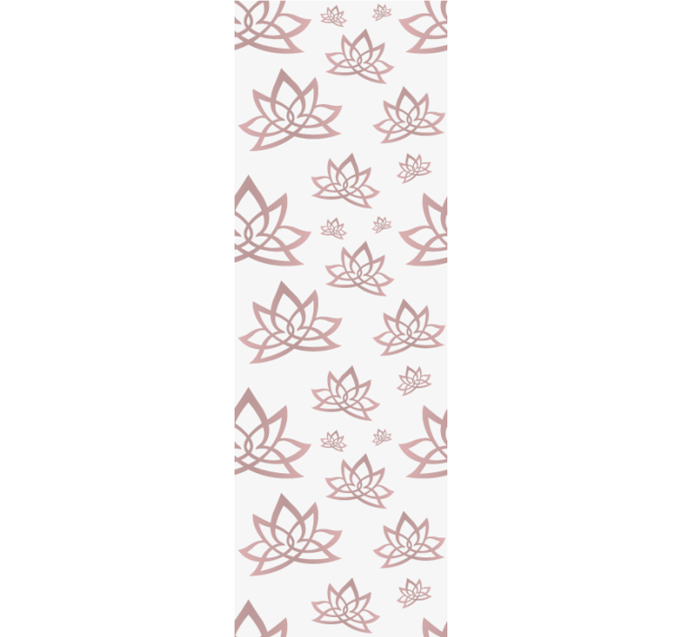ロール スクリーン オシャレ ミニマリストの蓮の花柄 - TENSTICKERS