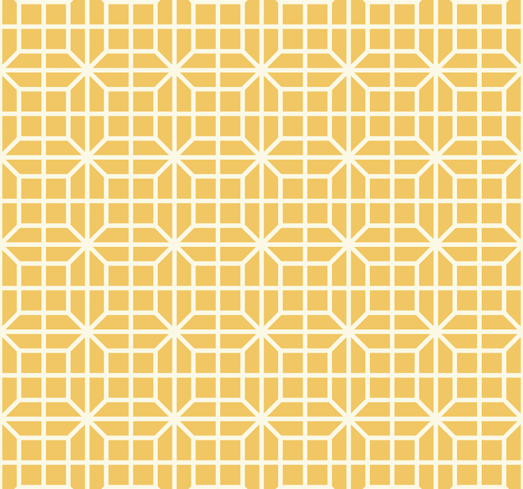 ブラインド 黄 幾何学模様 - TENSTICKERS