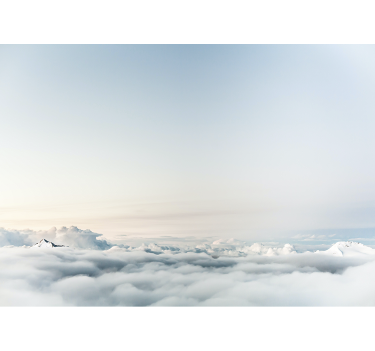 ブラインド 白 空と海の美しい風景 - TENSTICKERS