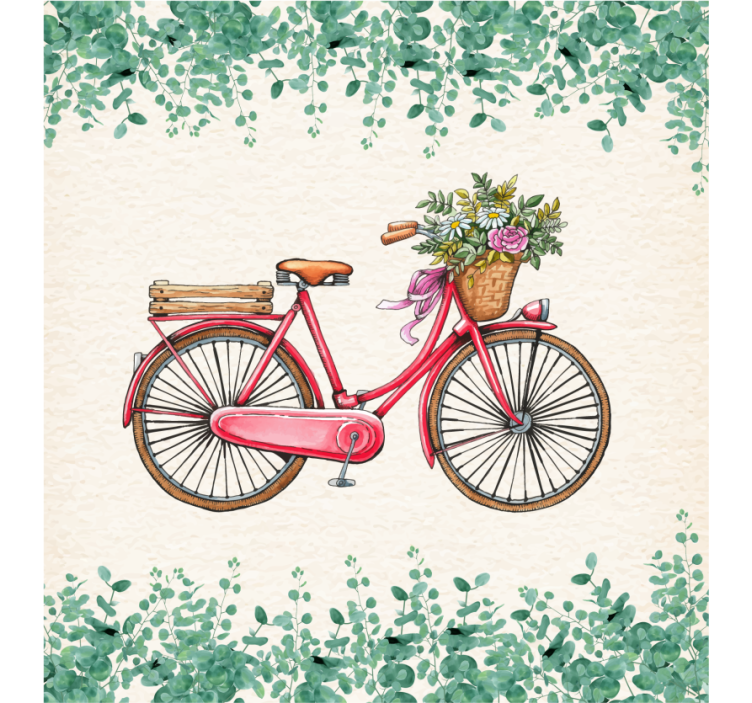 リビング カーテン ブラインド レトロ 自転車 - TENSTICKERS