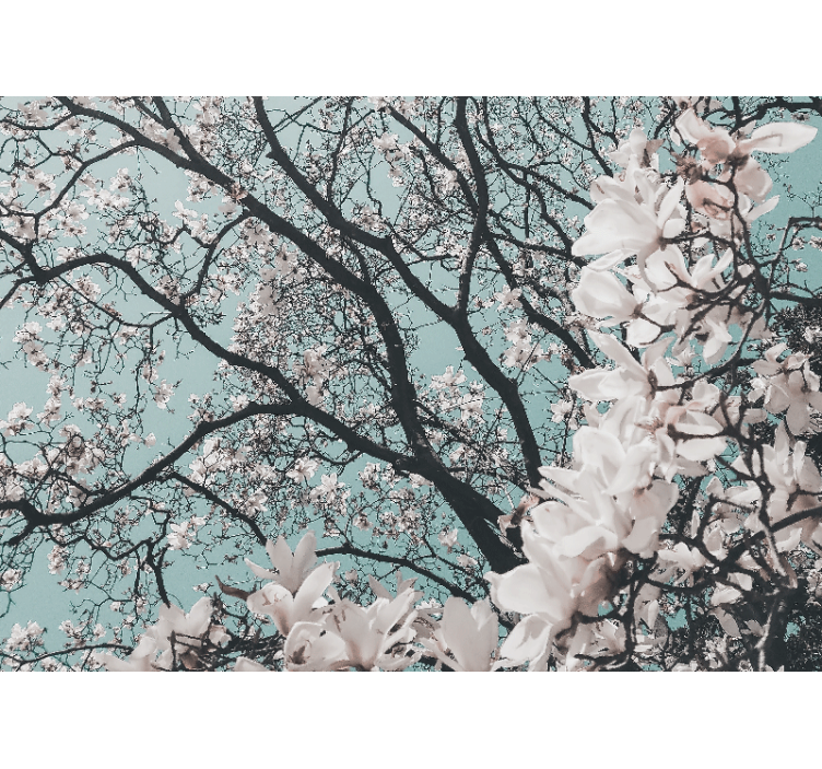 リビング カーテン ブラインド 優雅なスタイルの日本の桜 - TENSTICKERS