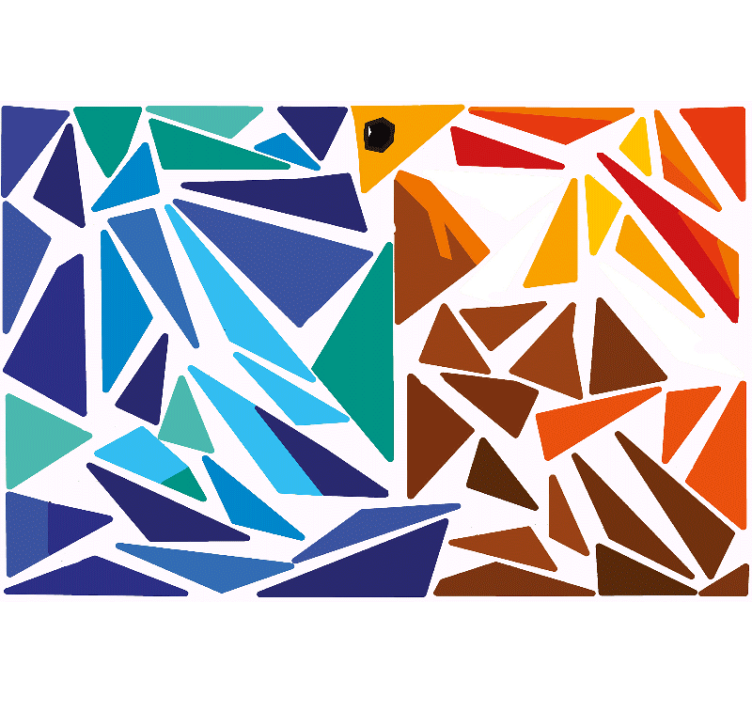 リビング カーテン ブラインド 鳥のステッカーボード - TENSTICKERS