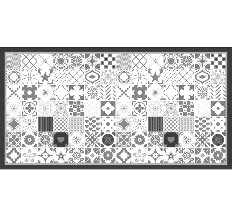 グレー ブラインド "トルヒーヨ" グレー タイル - TENSTICKERS