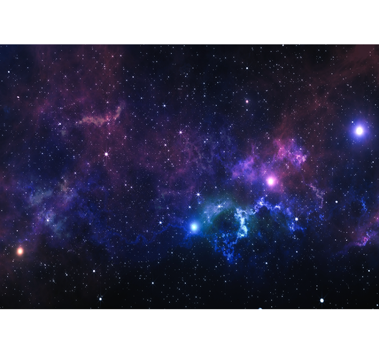 リビング カーテン ブラインド 千の星の宇宙 - TENSTICKERS