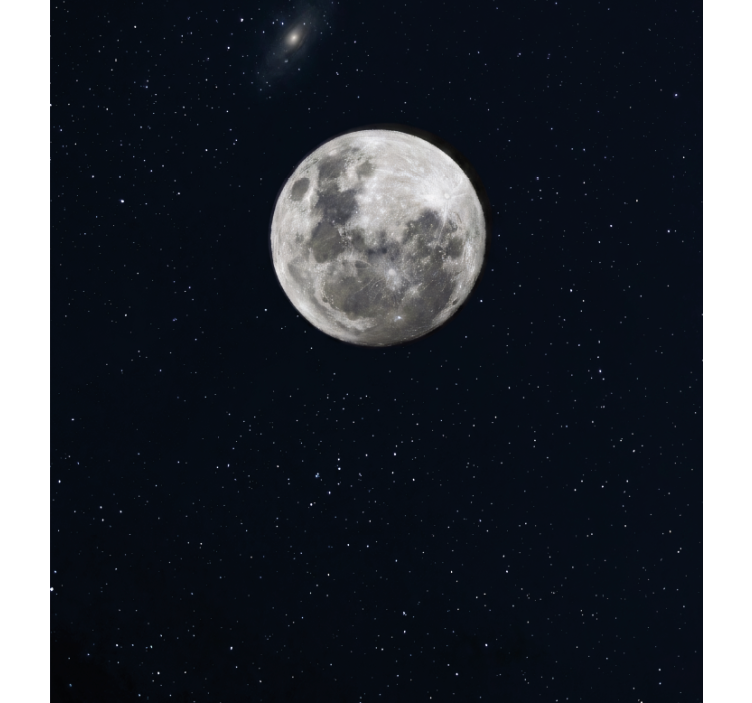 リビング カーテン ブラインド 宇宙の灰色の月 - TENSTICKERS