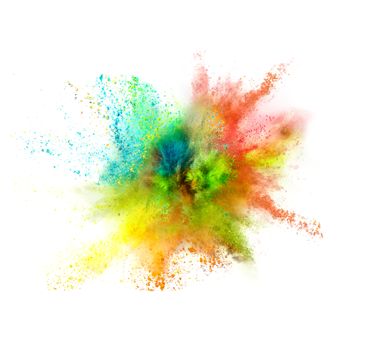リビング カーテン ブラインド 爆発的なスプラッシュ - TENSTICKERS