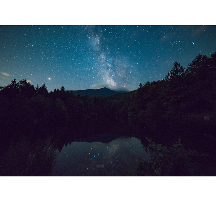 リビング カーテン ブラインド 星の空 - TENSTICKERS