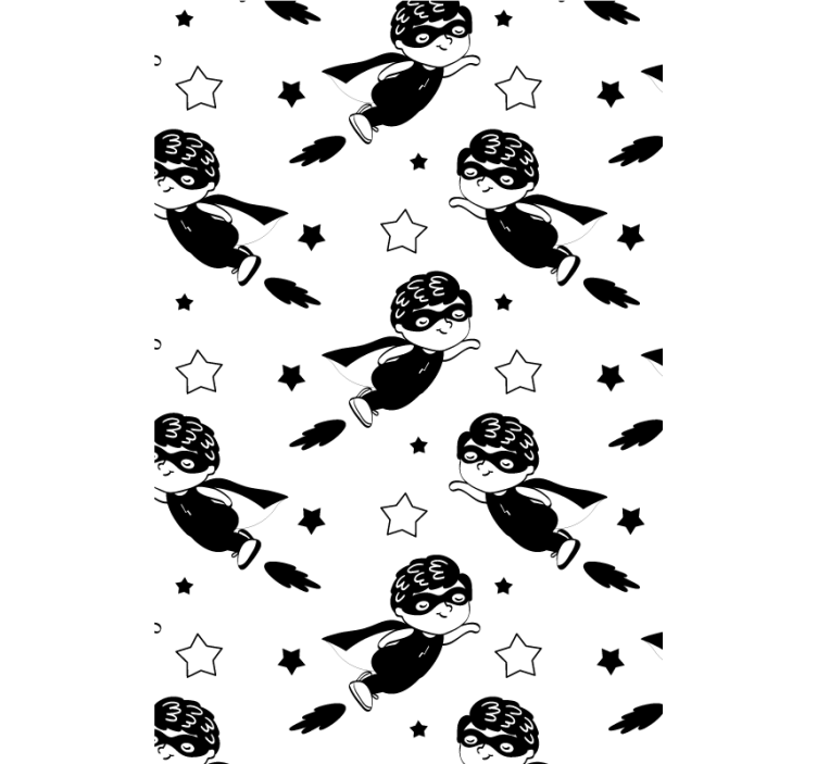 ブラインド 保育園 スーパーヒーローの飛行パターン - TENSTICKERS