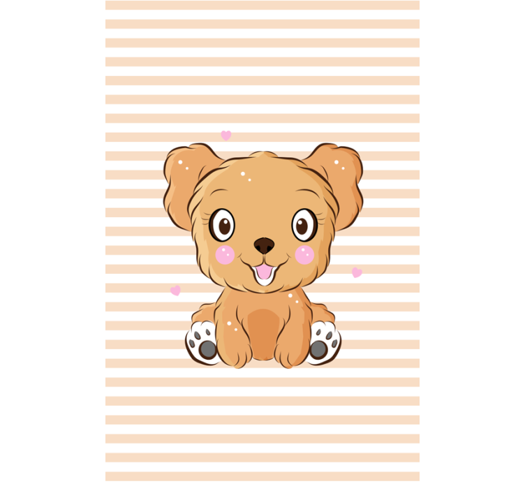 もうどうぶつ かわいい子犬のイラスト - TENSTICKERS