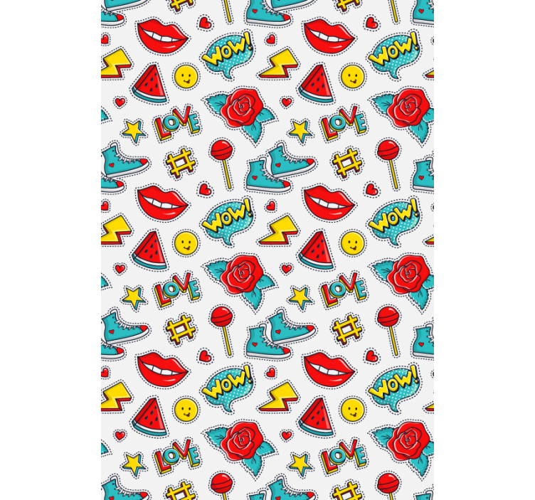 楽しい ブラインド ポップカルチャーのパターン - TENSTICKERS