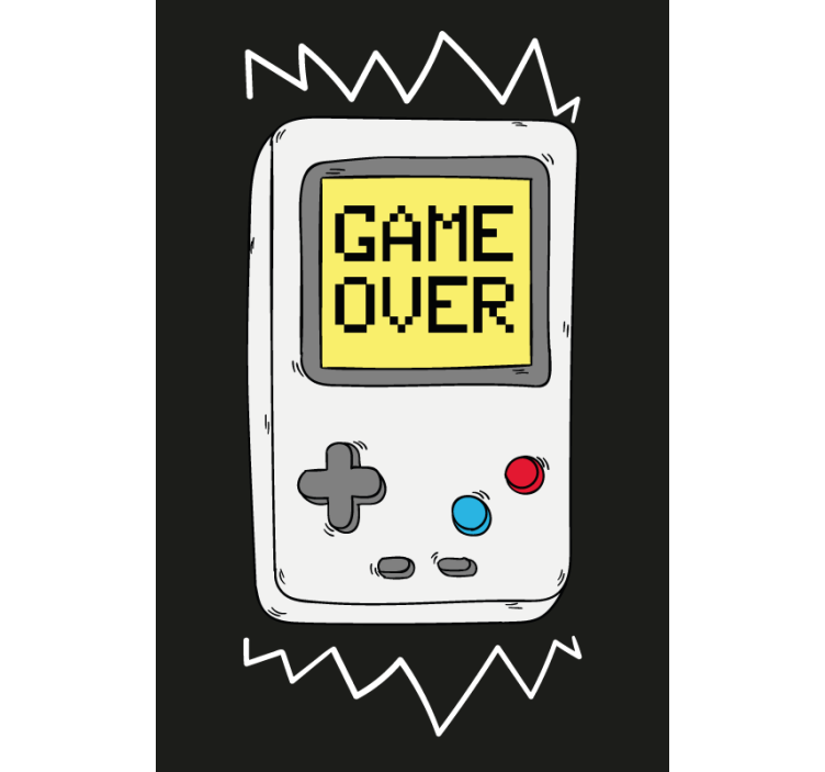 レトロなコンソールオタクローラーブラインド - TENSTICKERS