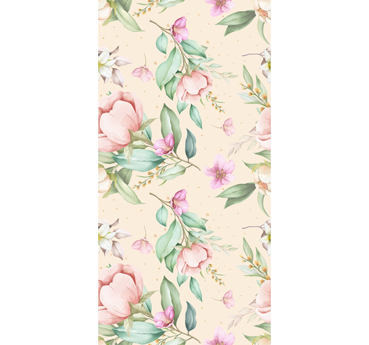 オリジナルの花柄のバルコニーブラインド - TENSTICKERS