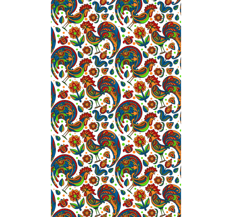 もうどうぶつカラフルなニワトリ - TENSTICKERS