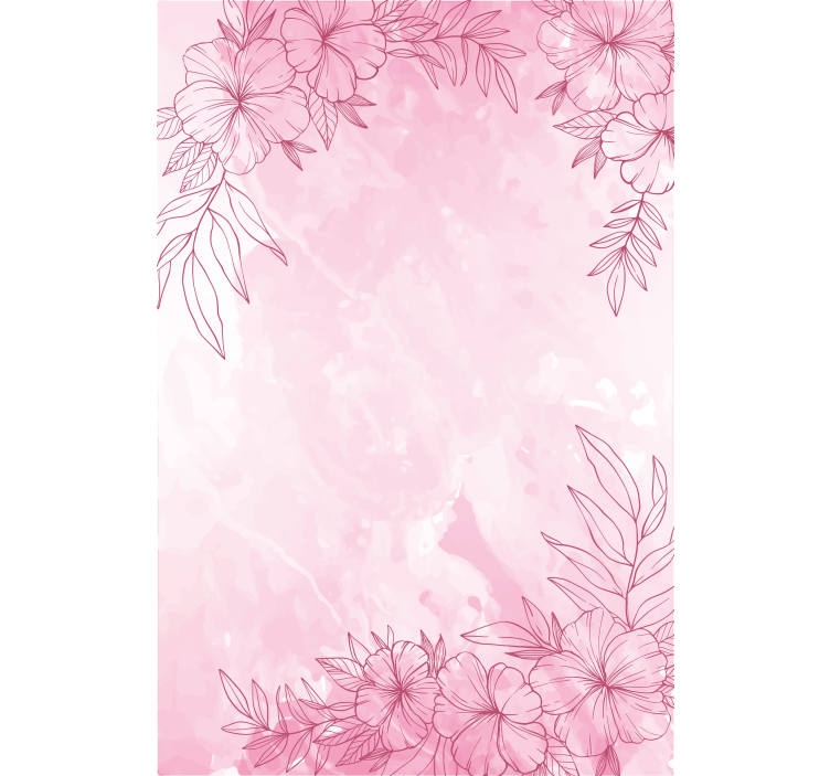 ブラインド 花 ピンクの花 - TENSTICKERS